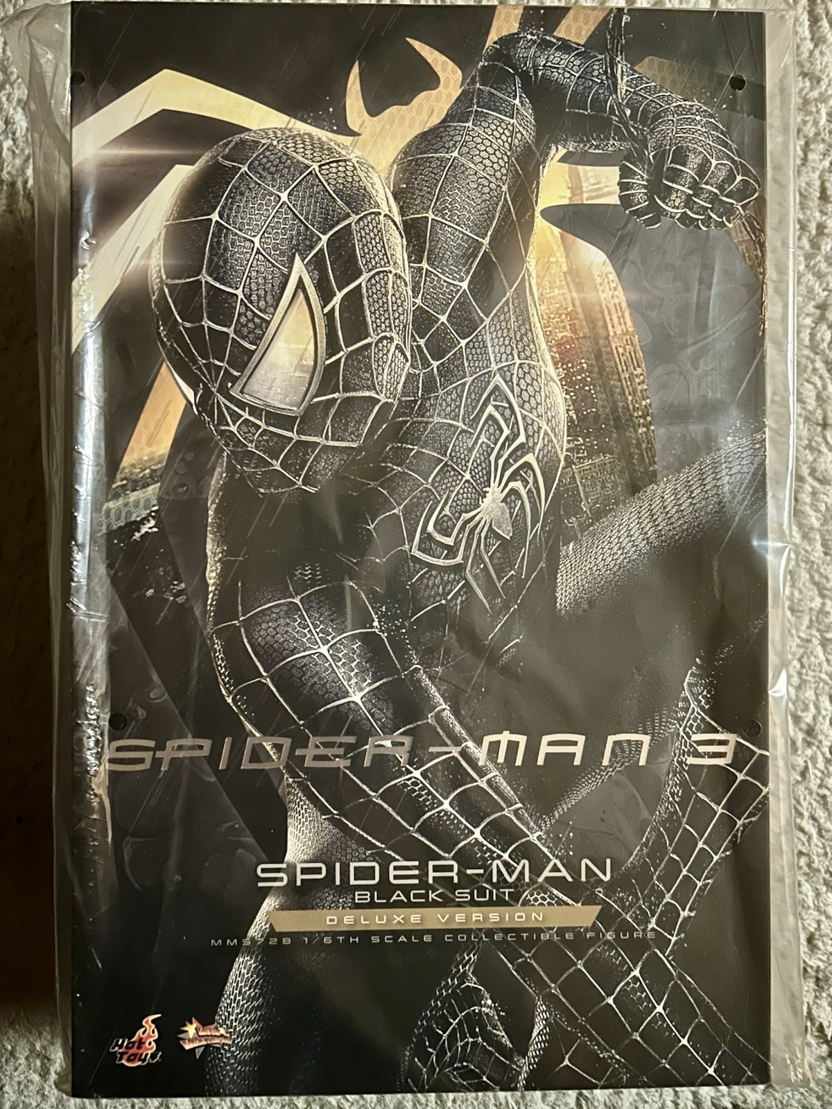 Figura Hot Toys MMS728 Spider-Man 3 (traje negro) versión de lujo - 1/6