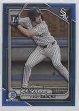 2024 Bowman Draft Chrome Blue Refractor /150 Casey Saucke II #BDC-33 5h0