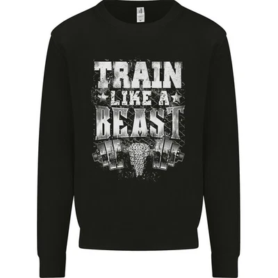 Tren Like A Beast Gimnasio Entrenamiento Top Hombre Jersey Sudadera - Imagen 1 de 4