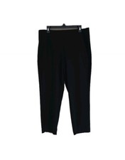 J.Jill Wearever Collection Forward Seam Pull On Pants Sz L Petite Black Slim Leg