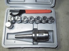Unused 2MT Wood-River Turners 8 Collet Chuck Set w/case