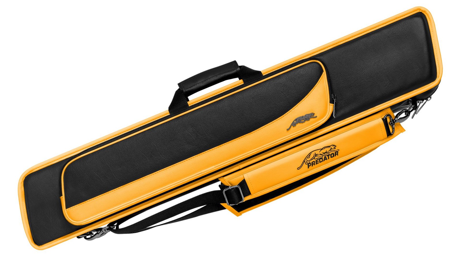 Estuche blando para tacos de billar Predator Roadline negro/amarillo - 4 colillas x 8 ejes