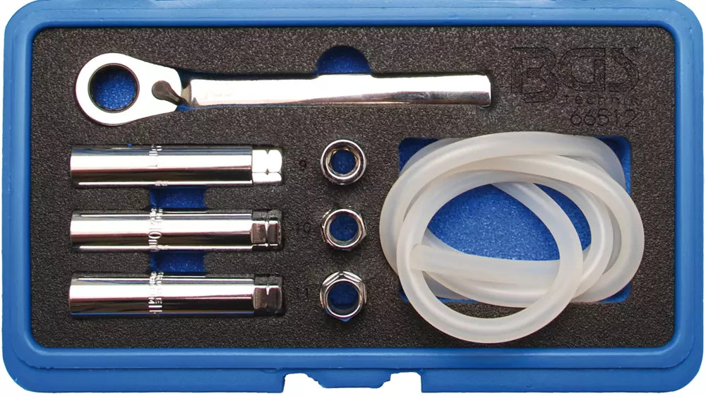 Jeu de 8 cles pour purgeur de frein BGS en acier au carbone