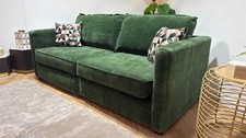 Sofology Piazza Fabric 4 Seater Split Full Back in Aston Chenille Moss/Vento Cla
