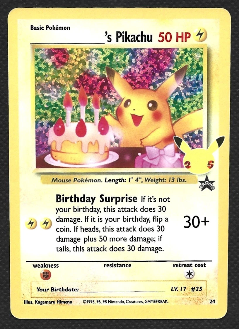 ______'s Pikachu Pokémon TCG Cards for sale | eBay