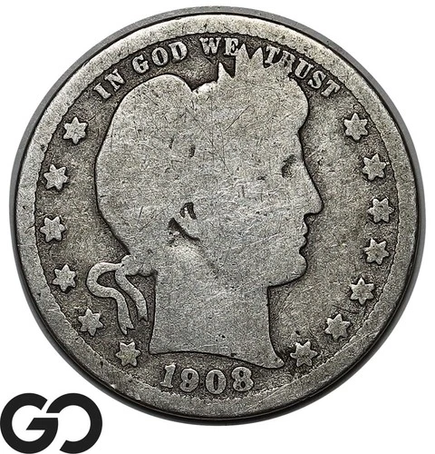 1908-S Barber Quarter