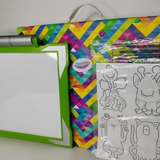 Crayola Light-up Tracing Pad And Carrying Case W/Batteries Pencils Color Sheets