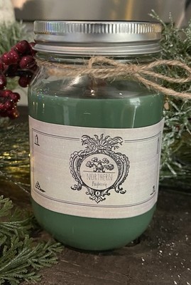 Clean Organic Bayberry Candle W/ Real Bayberry Wax And Essential Oil Wood Wick