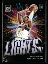 Alexandre Sarr 2024-25 Donruss Optic #5 Lights Out Holo Prizm RC Wizards