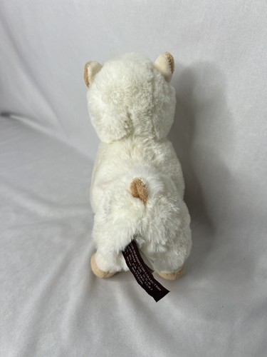 The Bearington Collection Cream White Fuzzy Llama 7 Inch Plush Stuffed Animal - Picture 4 of 10