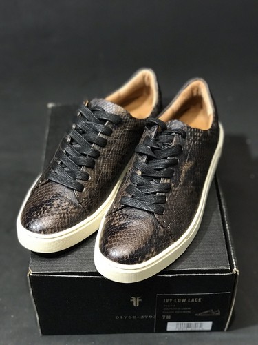 Frye Women's Ivy Low Lace Dark Brown Fashion Sneaker Size US 7 M 71273 - Picture 3 of 6