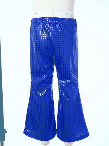 Girls Glitter Wide Leg Bell Bottoms Hip Hop Jazz Street Latin Dance Flare Pants - Picture 41 of 47