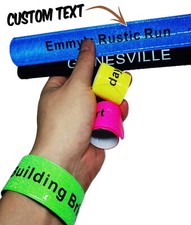 20Pcs Custom Slap Bracelets Personalized Snap Bands Wristbands for Party Favors