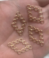 25pcs 29.5x19.1mm KC Gold rhombic shape charm findings h1678