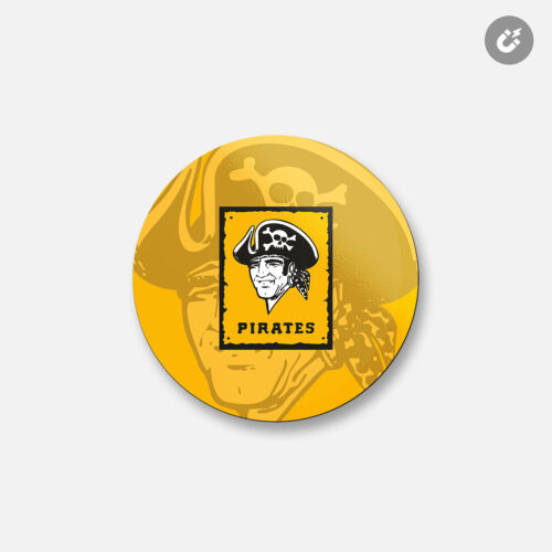 Pittsburgh Pirates MLB | 4' X 4''' aimant décoratif rond - Photo 1/2