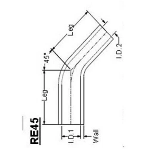 Elbow 45 Degree 51mm 60mm Silicone Pipe Hose Coupler Intercooler Turbo Intake d. Foto 3 de 3