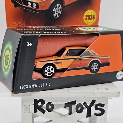 2024 MATCHBOX MOVING PARTS 1973 BMW CSL 3.0 OPEN HOOD METAL ORANGE