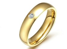 zwei Ringe Goldringe Gold Edelstahl Eheringe Partnerringe Hochzeitsringe Schmuck