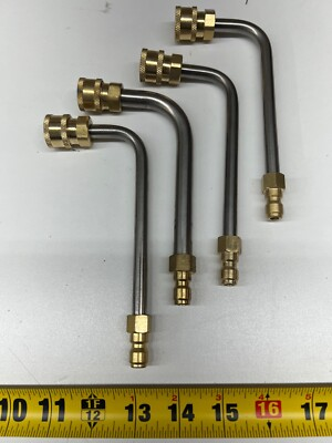 #ad 4x 1 4quot; x 7quot; Pressure Washer Gutter Cleaner 90 Degree Curved Rod Finish Varies $29.18