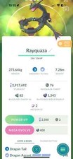 Pokemon Trade Go - Shiny Rayquaza - (NOT skill dragon accent) - rare- Trade Go