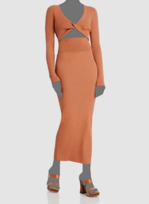 long sleeve cut out maxi dress in beige Meredith Long Sleeve Cut-Out Maxi Dress Cream Black