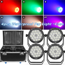 IP67 Waterproof LED Par Light 18x15W RGBWA+UV Outdoor Stage Light DJ Party Case