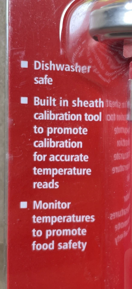 Termómetro de Bolsillo Cocina 0-220F Grados - Rubbermaid ~ Apto para Lavavajillas Foto 2 de 4