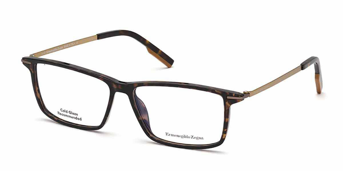Оправа для очков Ermenegildo Zegna EZ5204 052 в широкой пластиковой оправе черепахового цвета 58-14-145 RX