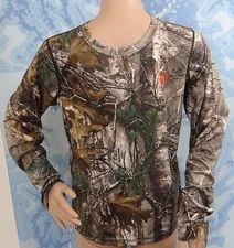 GAME WINNER realtree camouflage long sleeve Active Base Layer 1.0 Top, youth XL