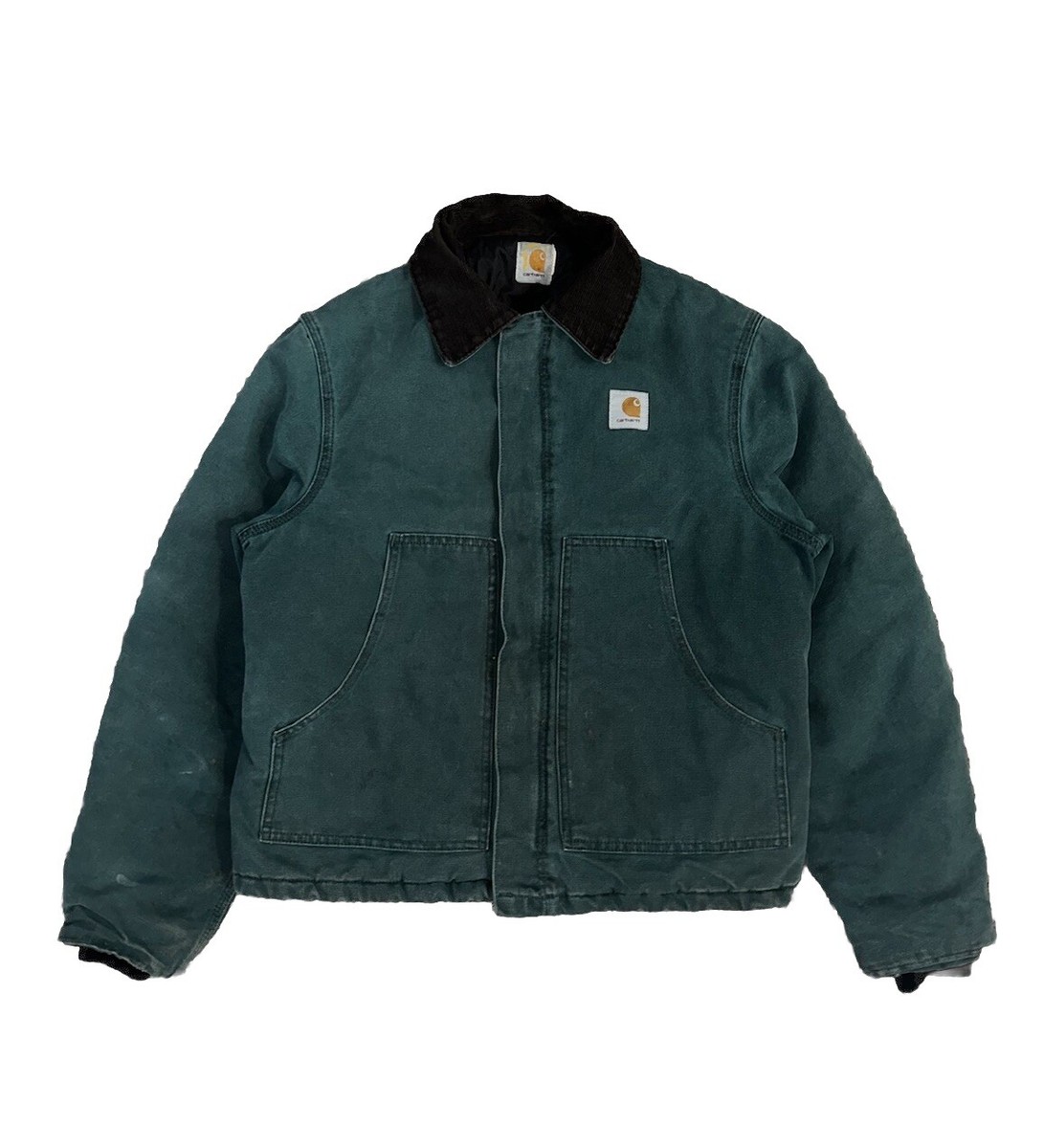 VTG 90s M CARHARTT J22 HTG HUNTER GREEN BOXY CROPPED ARTIC VTG 90s M CARHARTT J22 HTG HUNTER GREEN BOXY CROPPED ARTIC