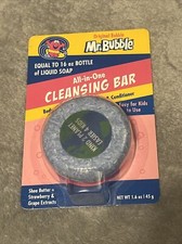 Original Mr Bubble All-In-One 1.6 oz Cleansing Bar Soap Shampoo New