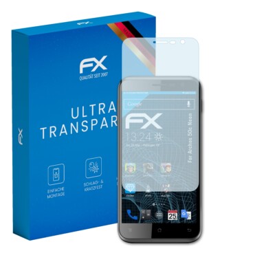 atFoliX 3x Displayschutzfolie für Archos 50c Neon Schutzfolie klar Folie