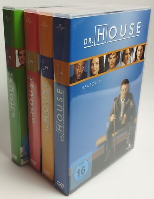 Dr. House - Staffel 1 +2 +3 +4 *** 4 Staffelboxen mit Bonusmaterial *** 22 DVDs