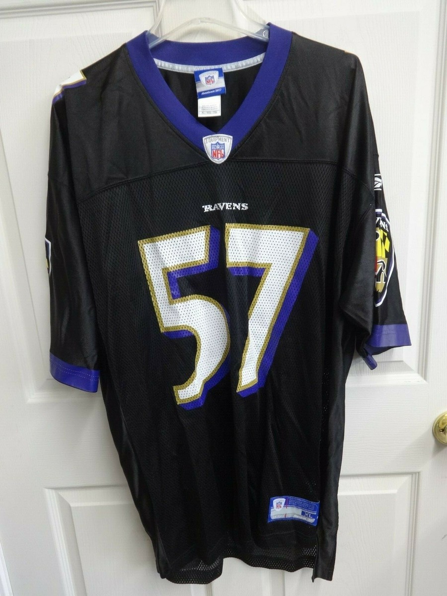 Vintage Reebok NFL Baltimore Ravens Bart Scott # 57 Football