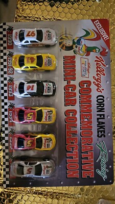 kelloggs Corn Flakes commemorative NASCAR mini-car collection 1990-1996