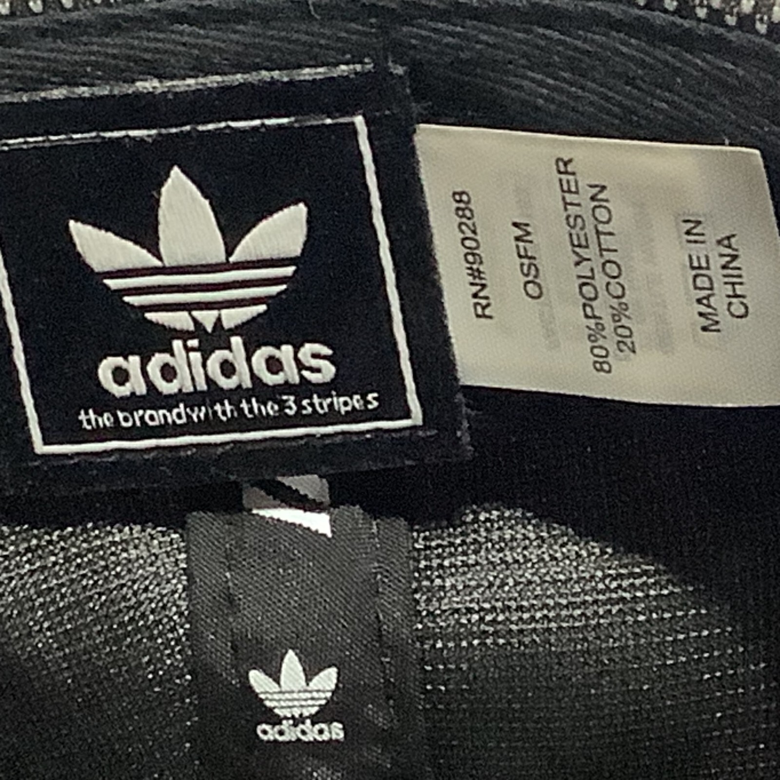 ADIDAS Houndstooth pattern Baseball Hat Cap Snapb… - image 9