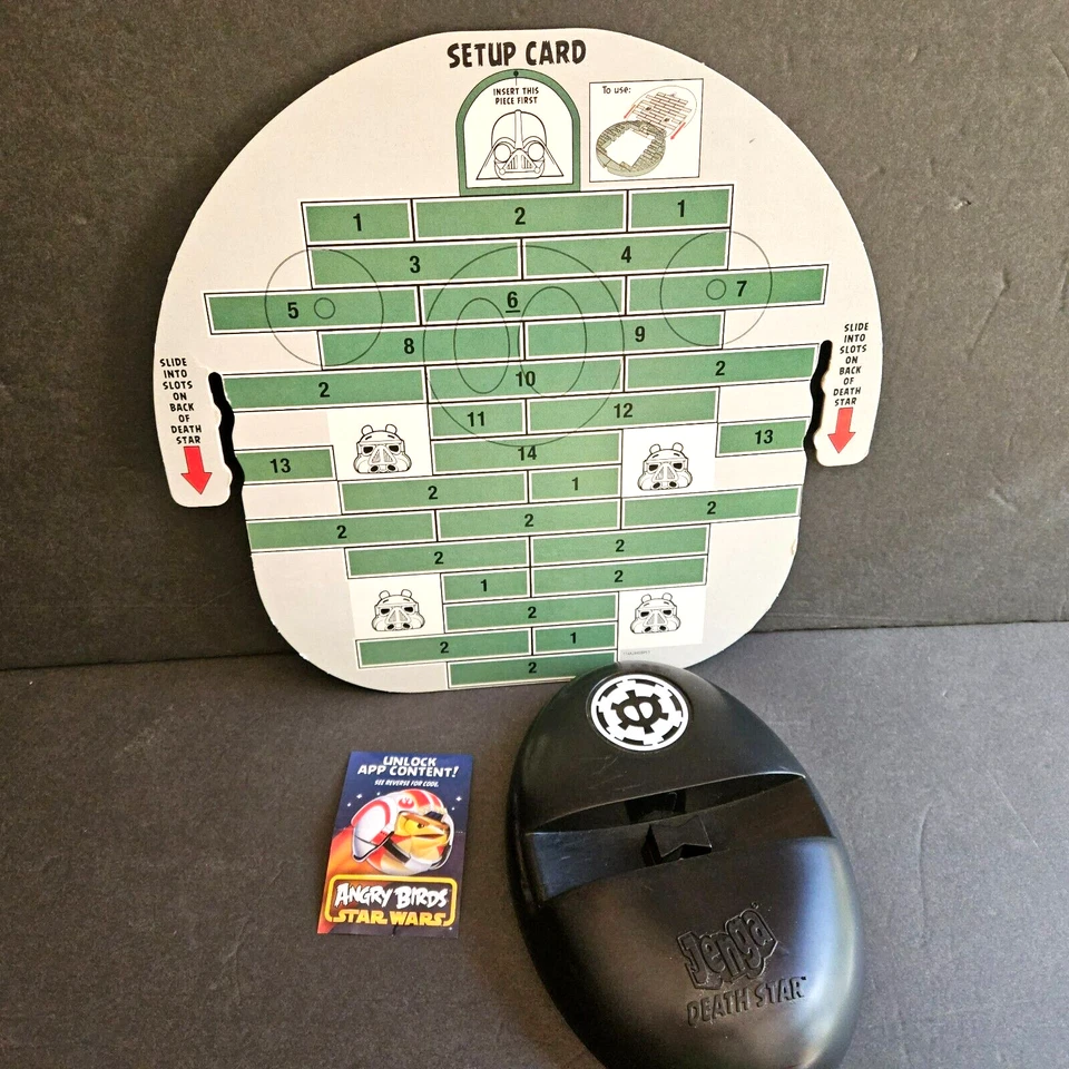 Angry Birds Star Wars Jenga Death Star Game COMPLETE - Image 3 of 4