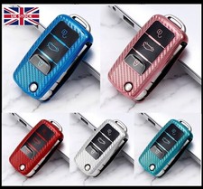 Key Fob Remote Cover Case For Seat Leon Ibiza Mii Altea Alhambra 3 Button t57cf*