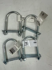 Everbilt #385 x 5/16 in. x 1-1/2 in. x 3-3/4 in. Coarse Zinc-Plated U-Bolt - 4pk