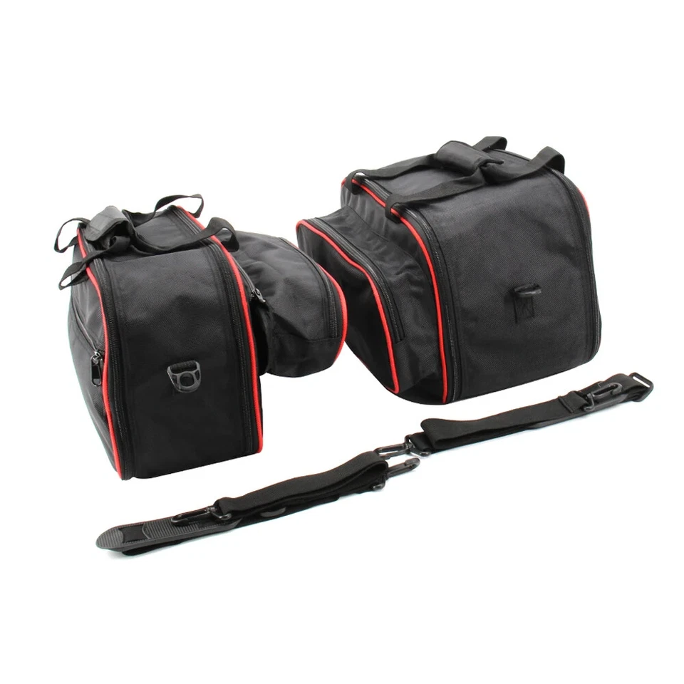 Bolsas de equipaje bolsa de caja lateral bolsa interior negra para Ducati Multistrada 1200 1260 950 S Foto 2 de 4
