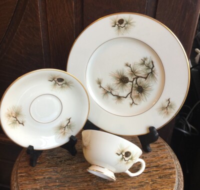 まりも　廃盤！LENOX レノックス 象 フィギュリン 3体セット Vintage Hard To Find Discontinued LENOX Pine Pattern W331 Teacup
