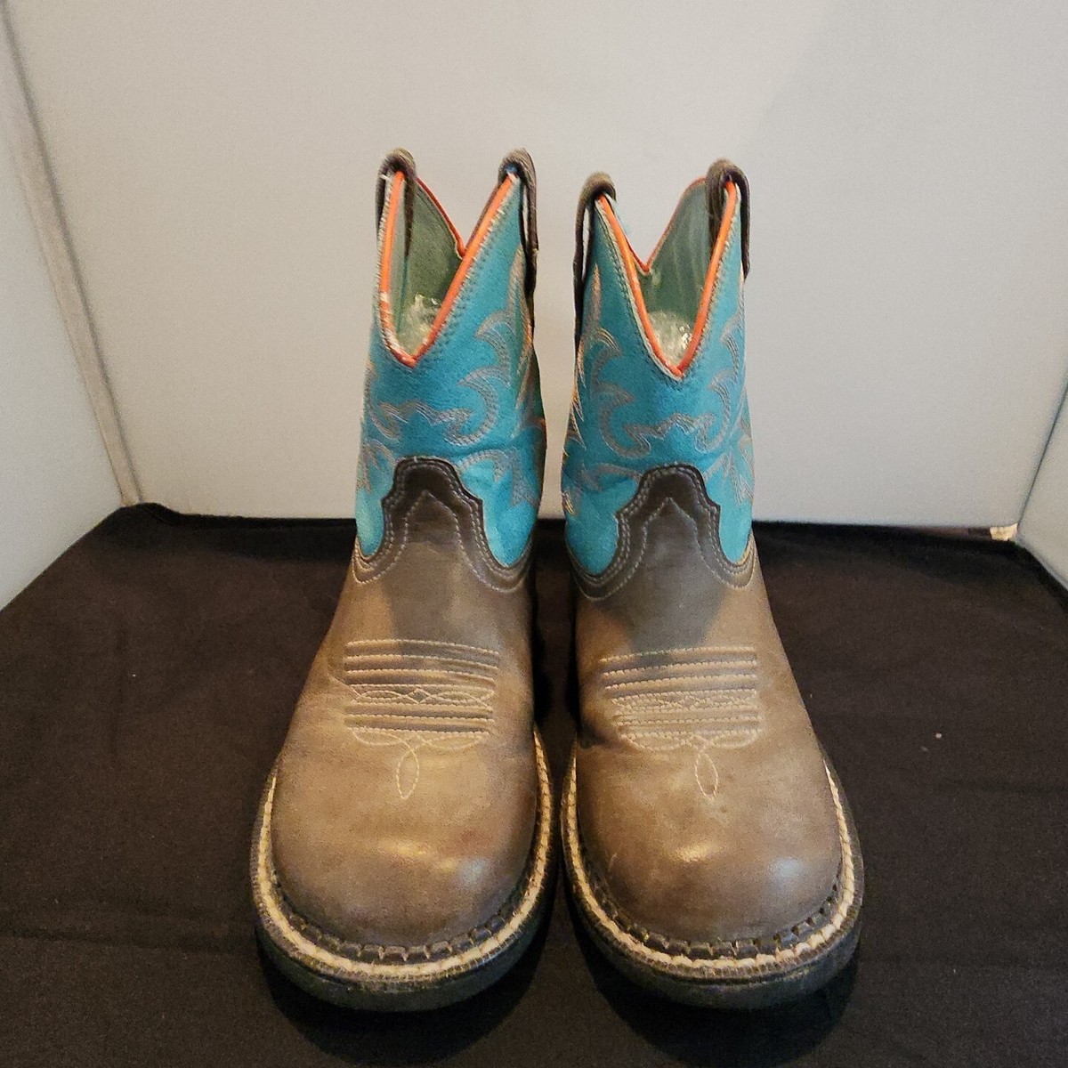 Ariat Fatbaby Heritage Round Toe Cowboy Kids Brown Casual