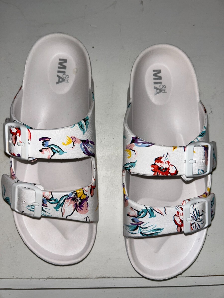 Mia Jasmin Sandal White MIA Jasmin Slide Sandals Womens Size 6M