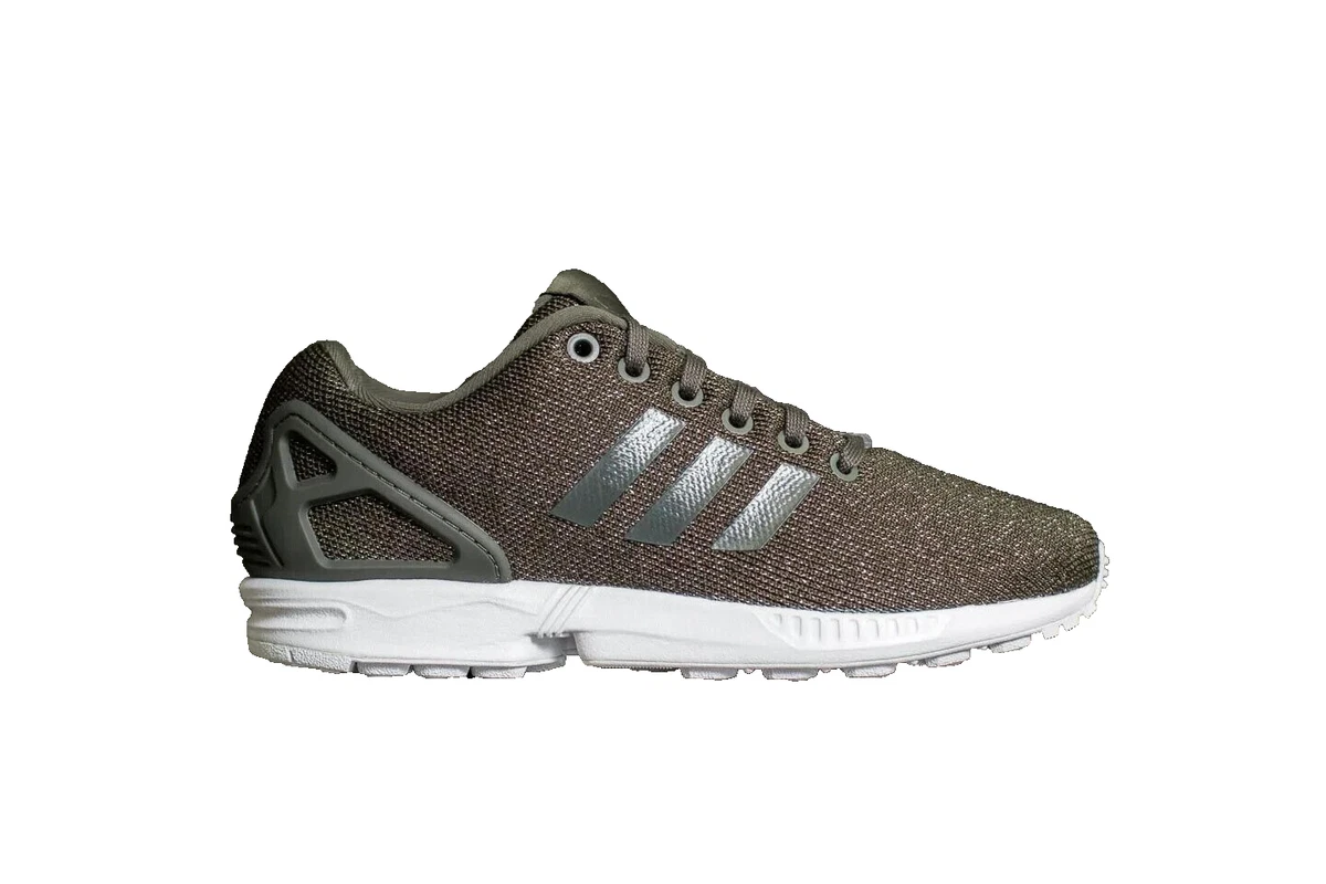 WMNS Adidas Originals ZX FLUX SZ 6.5 GREY / BLACK / SILVER
