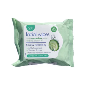 Lingettes faciales SPA à l'extrait de concombre et à la provitamine B5 pour démaquiller et démaquiller le mascara - Image 2 sur 10