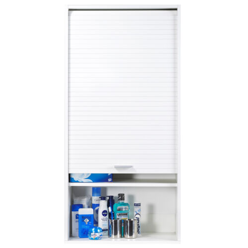 SIMMOB Küchenschrank Hochschrank Oberschrank Schrank Rollladentür H123,6 x B60cm - Bild 3 von 15