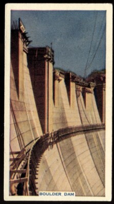Tabakkarte, Godfrey Phillips, MECHANIZED AGE, 1936, selbstklebend, Boulder Dam, #18