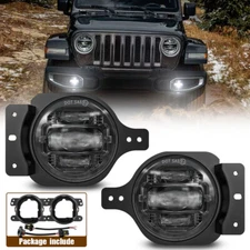 LED Fog Lights Front Bumper Lamp for Jeep Wrangler JL Gladiator Rubicon 2018-24