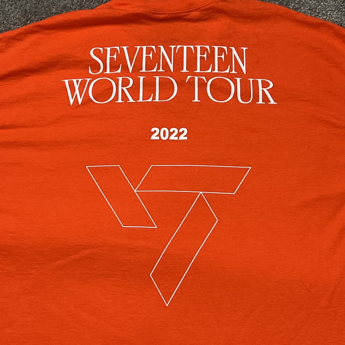 SEVENTEEN Shirt Mens XL Orange Short Sleeve Be The Sun 2022