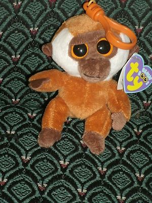 Ty Beanie Boo 3'' clip ~ BONGO the Orangutan - MINT with MINT TAGS ~ RETIRED
